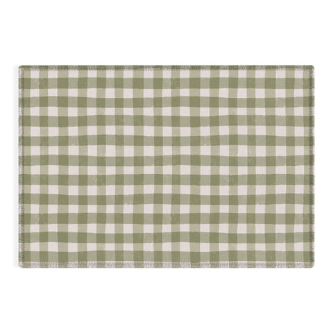 Menina Lisboa Rustic Green Plaid Outdoor Rug