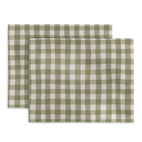 Menina Lisboa Rustic Green Plaid Placemat