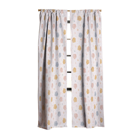 Menina Lisboa Shells and Starfish Blackout Window Curtain