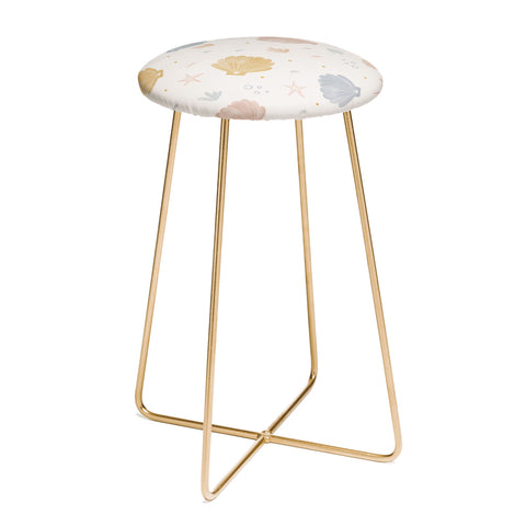 Menina Lisboa Shells and Starfish Counter Stool