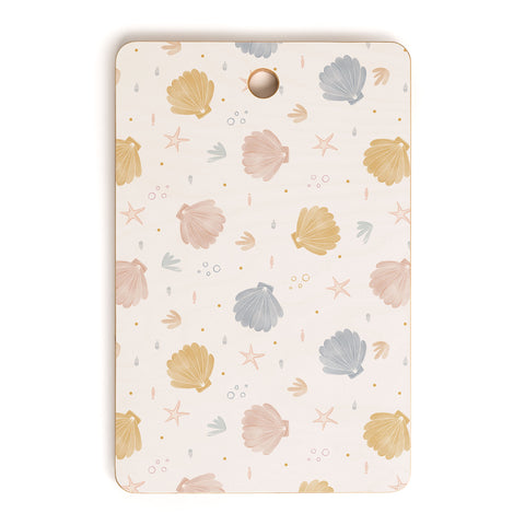 Menina Lisboa Shells and Starfish Cutting Board Rectangle