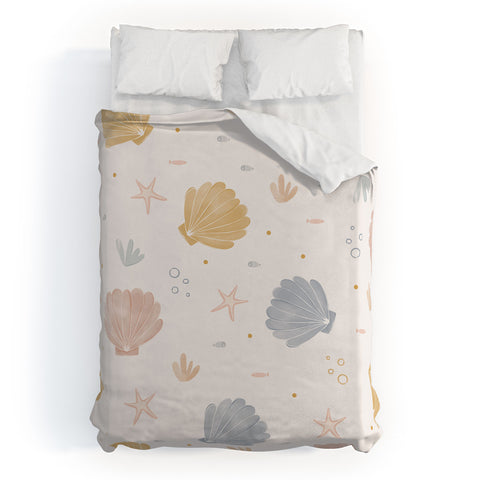Menina Lisboa Shells and Starfish Duvet Cover