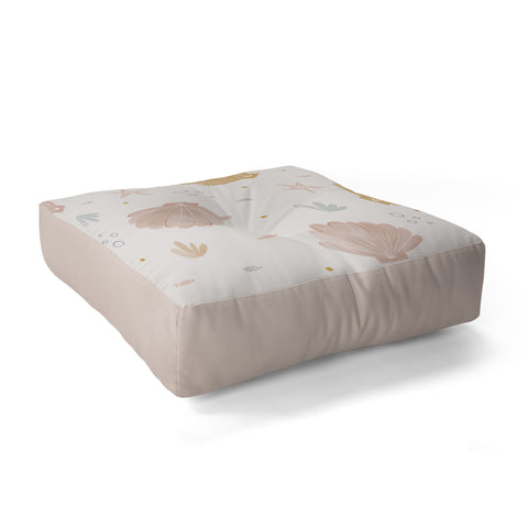 Menina Lisboa Shells and Starfish Floor Pillow Square