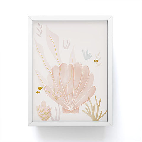Menina Lisboa Shells and Starfish Framed Mini Art Print