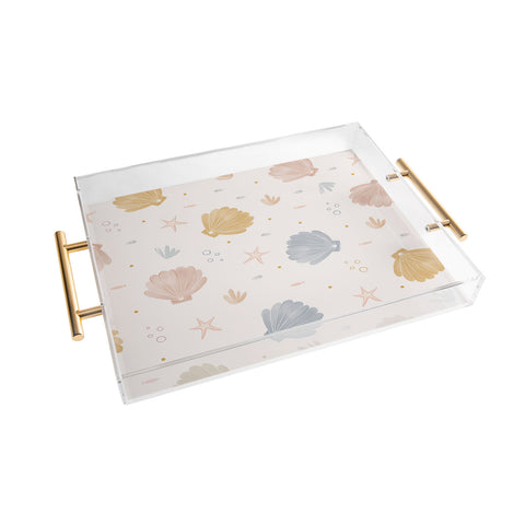 Menina Lisboa Shells and Starfish Acrylic Tray