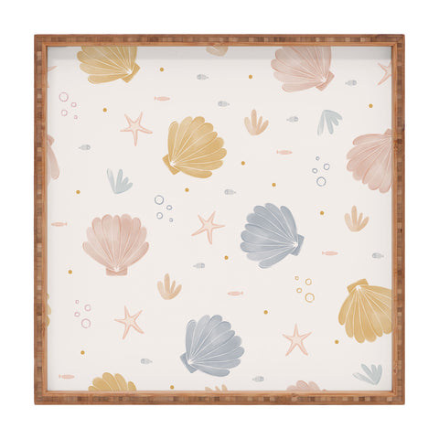 Menina Lisboa Shells and Starfish Square Tray