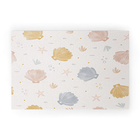 Menina Lisboa Shells and Starfish Welcome Mat