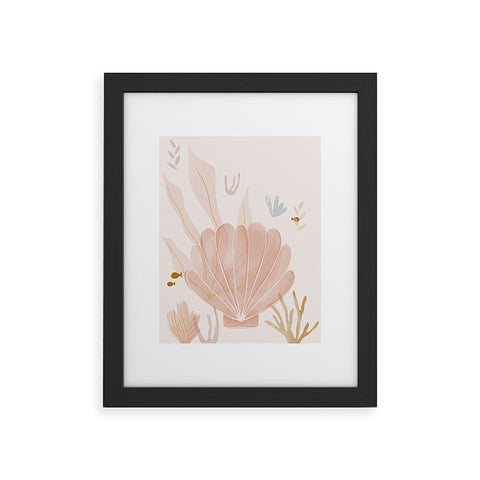 Menina Lisboa Shells and Starfish Framed Art Print