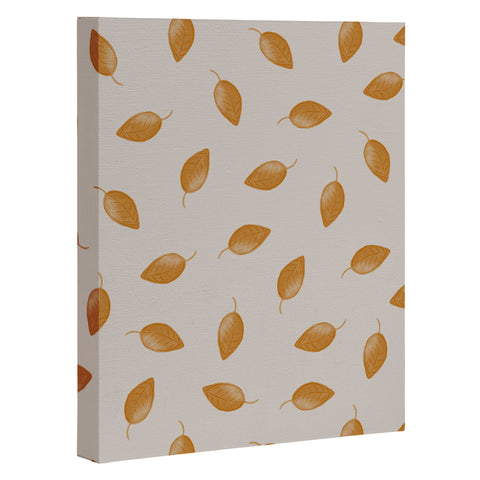 Menina Lisboa Small Yellow Leaves Art Canvas