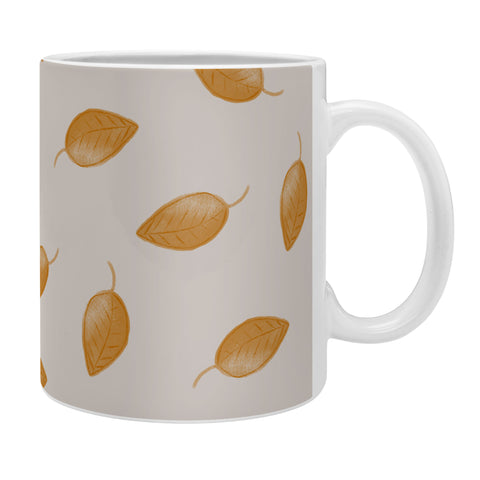 Menina Lisboa Small Yellow Leaves Coffee Mug