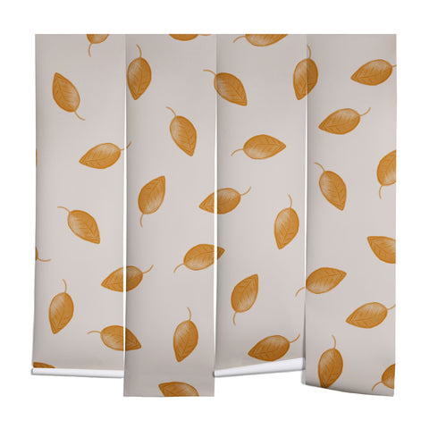 Menina Lisboa Small Yellow Leaves Wall Mural