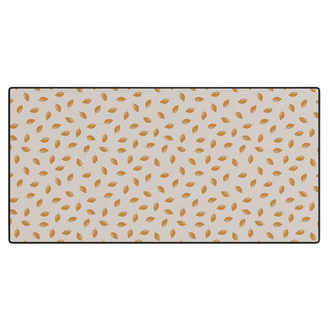 Menina Lisboa Small Yellow Leaves Desk Mat