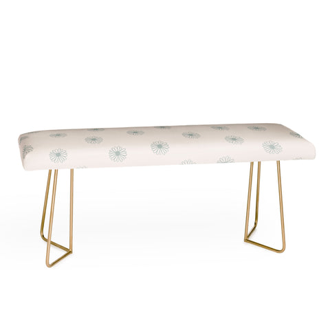 Menina Lisboa Soft Blue Daisies Bench