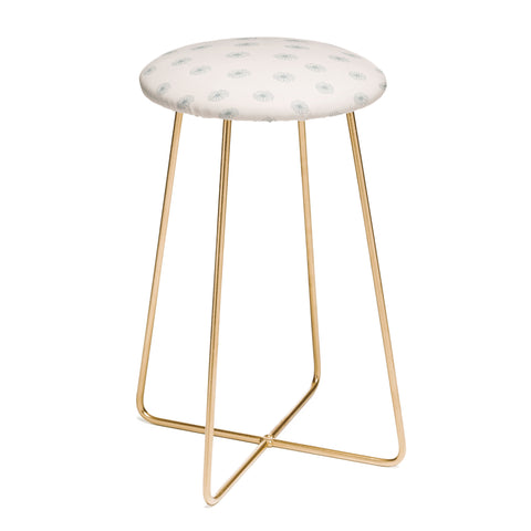 Menina Lisboa Soft Blue Daisies Counter Stool