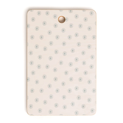 Menina Lisboa Soft Blue Daisies Cutting Board Rectangle