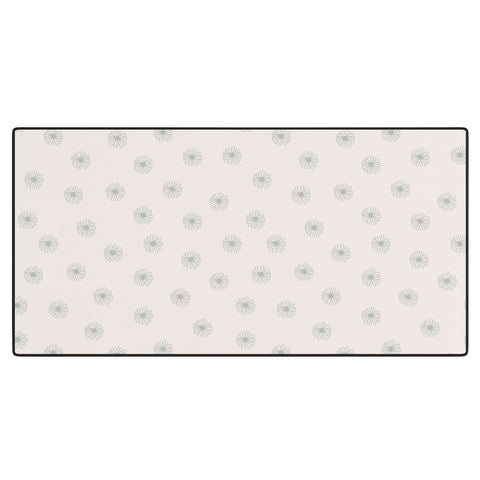 Menina Lisboa Soft Blue Daisies Desk Mat