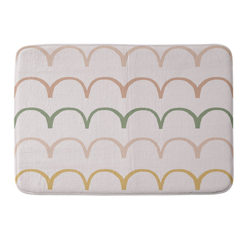 Menina Lisboa Spring Abstract Waves Memory Foam Bath Mat