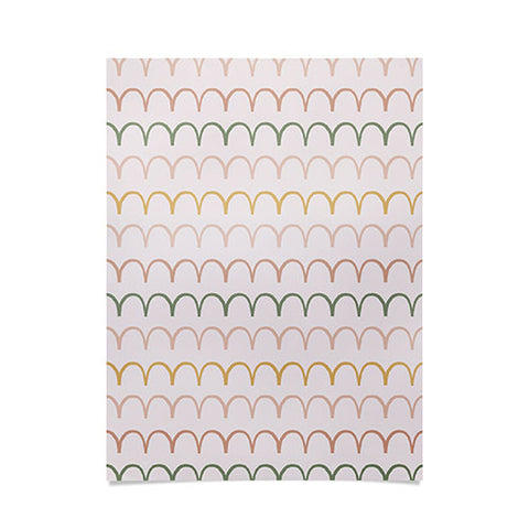 Menina Lisboa Spring Abstract Waves Poster