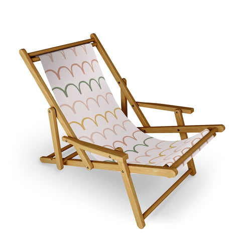 Menina Lisboa Spring Abstract Waves Sling Chair