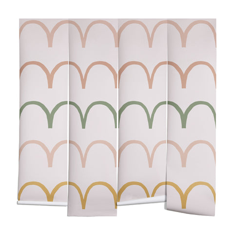 Menina Lisboa Spring Abstract Waves Wall Mural