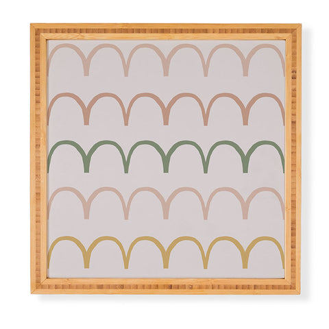 Menina Lisboa Spring Abstract Waves Framed Wall Art