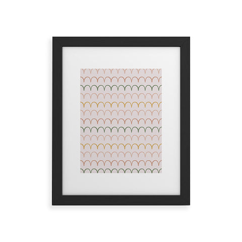 Menina Lisboa Spring Abstract Waves Framed Art Print