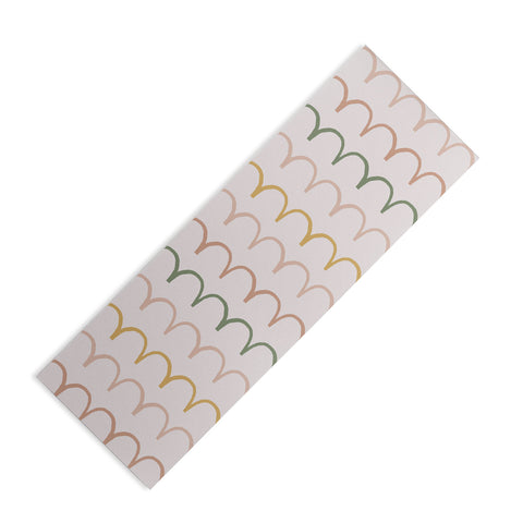 Menina Lisboa Spring Abstract Waves Yoga Mat