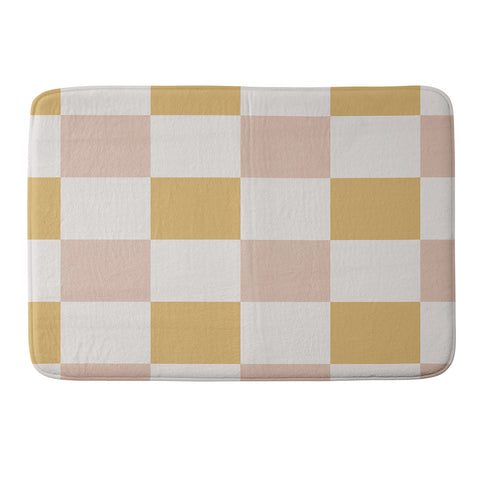 Menina Lisboa Spring Checkers Memory Foam Bath Mat