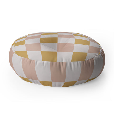 Menina Lisboa Spring Checkers Floor Pillow Round
