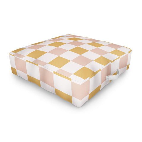 Menina Lisboa Spring Checkers Outdoor Floor Cushion