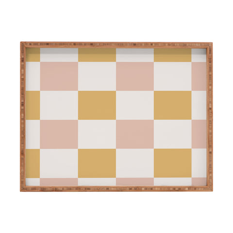 Menina Lisboa Spring Checkers Rectangular Tray