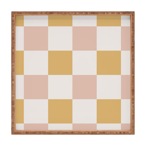 Menina Lisboa Spring Checkers Square Tray