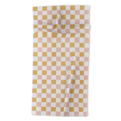 Menina Lisboa Spring Checkers Beach Towel