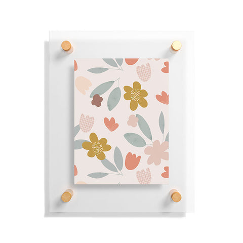 Menina Lisboa Spring Colorful Flowers Floating Acrylic Print