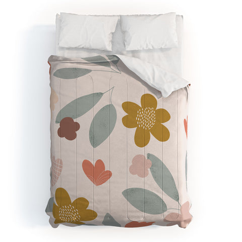 Menina Lisboa Spring Colorful Flowers Comforter