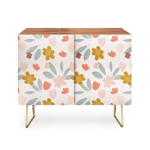 Menina Lisboa Spring Colorful Flowers Credenza