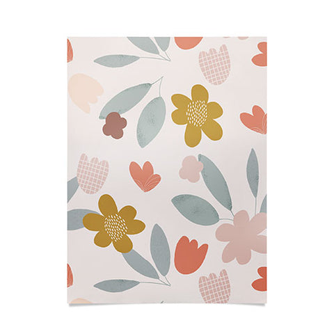 Menina Lisboa Spring Colorful Flowers Poster