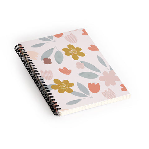 Menina Lisboa Spring Colorful Flowers Spiral Notebook