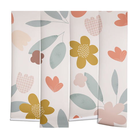 Menina Lisboa Spring Colorful Flowers Wall Mural