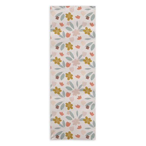 Menina Lisboa Spring Colorful Flowers Yoga Towel