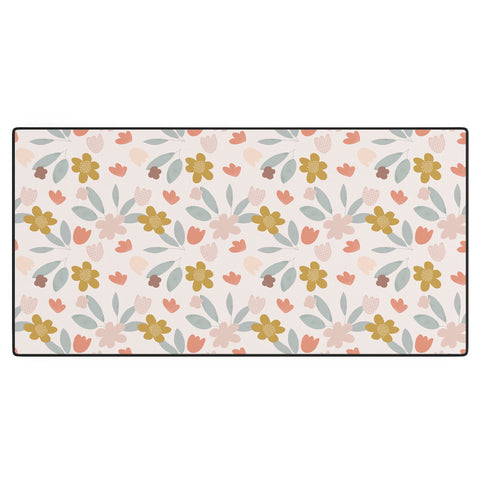 Menina Lisboa Spring Colorful Flowers Desk Mat