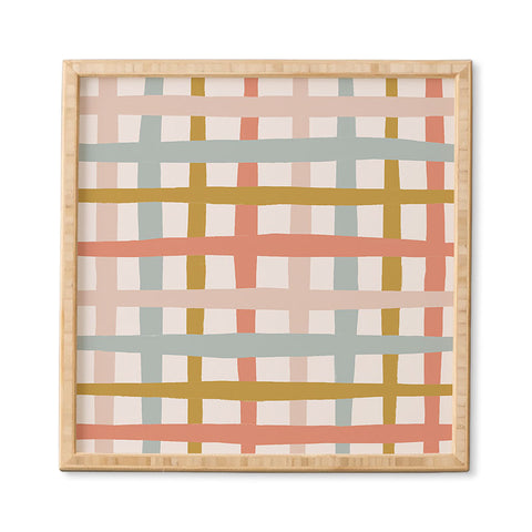 Menina Lisboa Spring Colorful Stripes Framed Wall Art