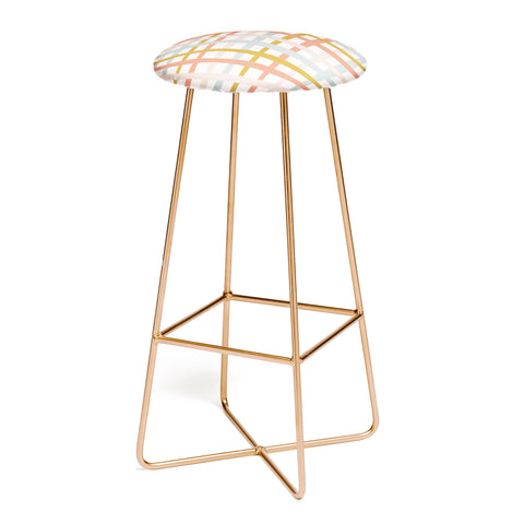 Menina Lisboa Spring Colorful Stripes Bar Stool