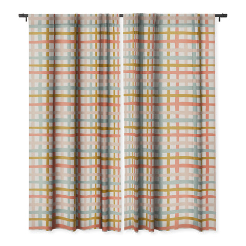 Menina Lisboa Spring Colorful Stripes Blackout Window Curtain