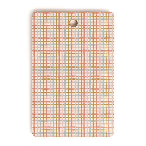 Menina Lisboa Spring Colorful Stripes Cutting Board Rectangle