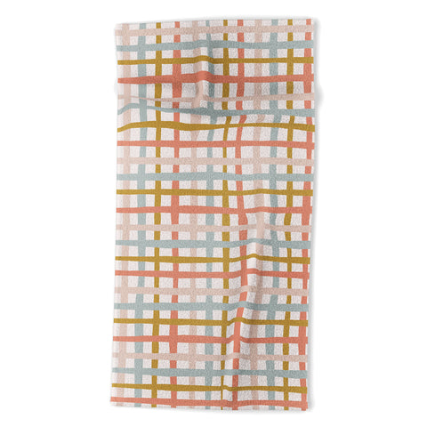 Menina Lisboa Spring Colorful Stripes Beach Towel