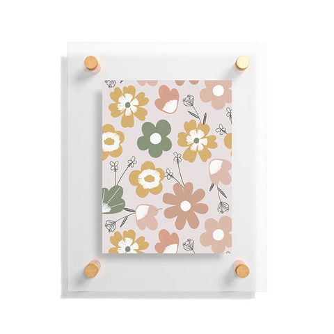 Menina Lisboa Spring Daisies Floating Acrylic Print