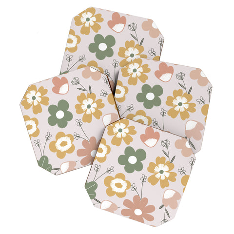 Menina Lisboa Spring Daisies Coaster Set