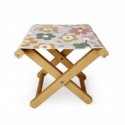 Menina Lisboa Spring Daisies Folding Stool