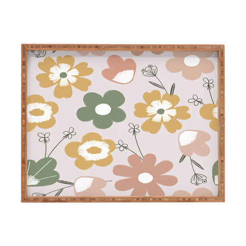 Menina Lisboa Spring Daisies Rectangular Tray